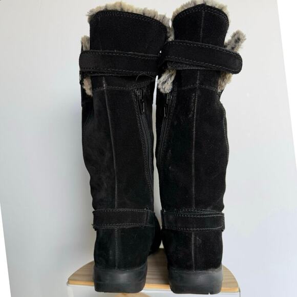 Clark’s Sheba Ayer Fur Cuff Suede Boots Womens Size 7 - Picture 10 of 12